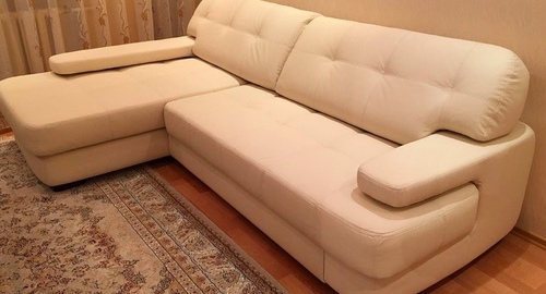 Обивка углового дивана.  Новохохловская